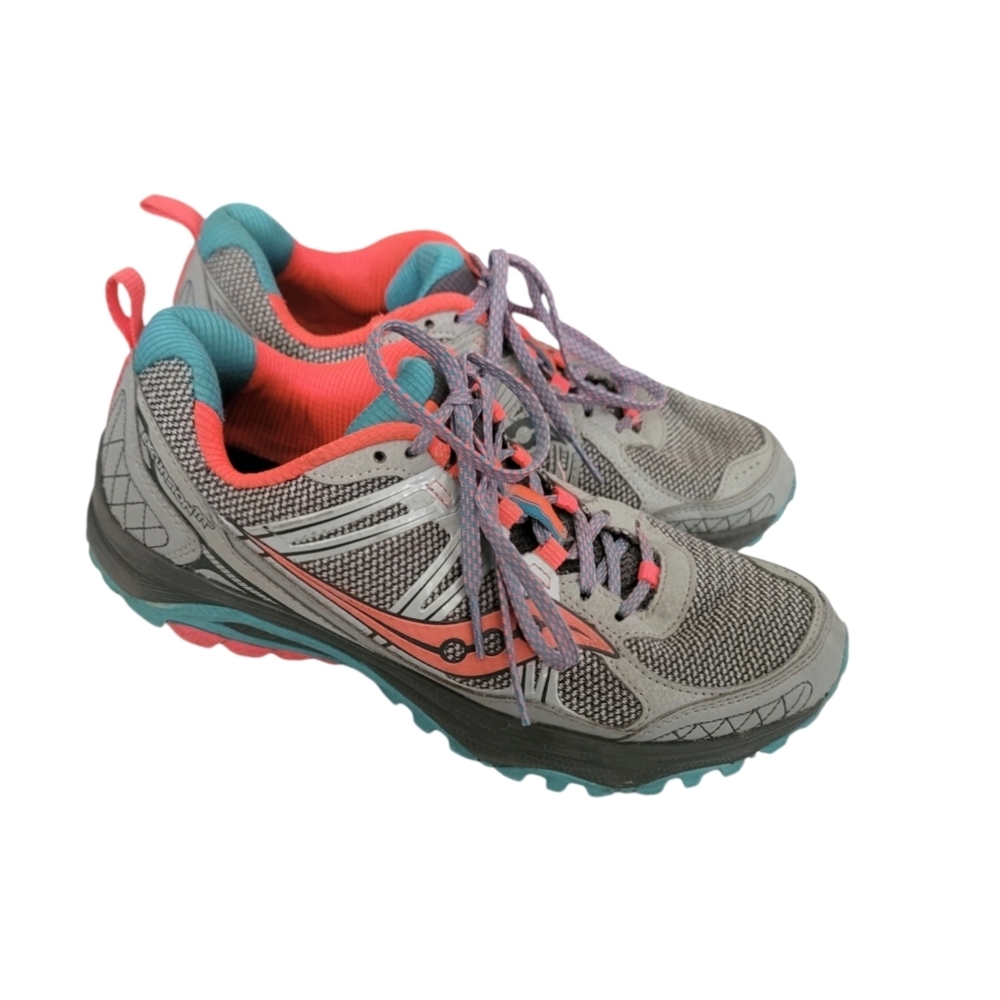 Saucony Excursion TR-10 Women Running Shoes Sz 8.5 Lace Up Sneakers XT-600 Gray